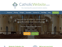 Tablet Screenshot of catholicwebsite.com